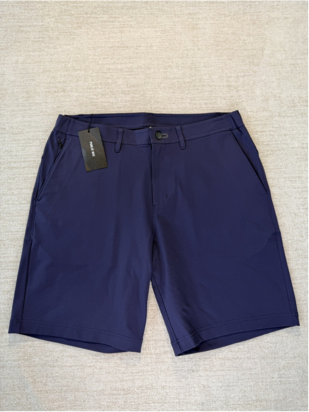 Men’s Public Rec Gamechanger ADED 5 Pocket Shorts 34 Navy Blue Golf NWT NOBULL